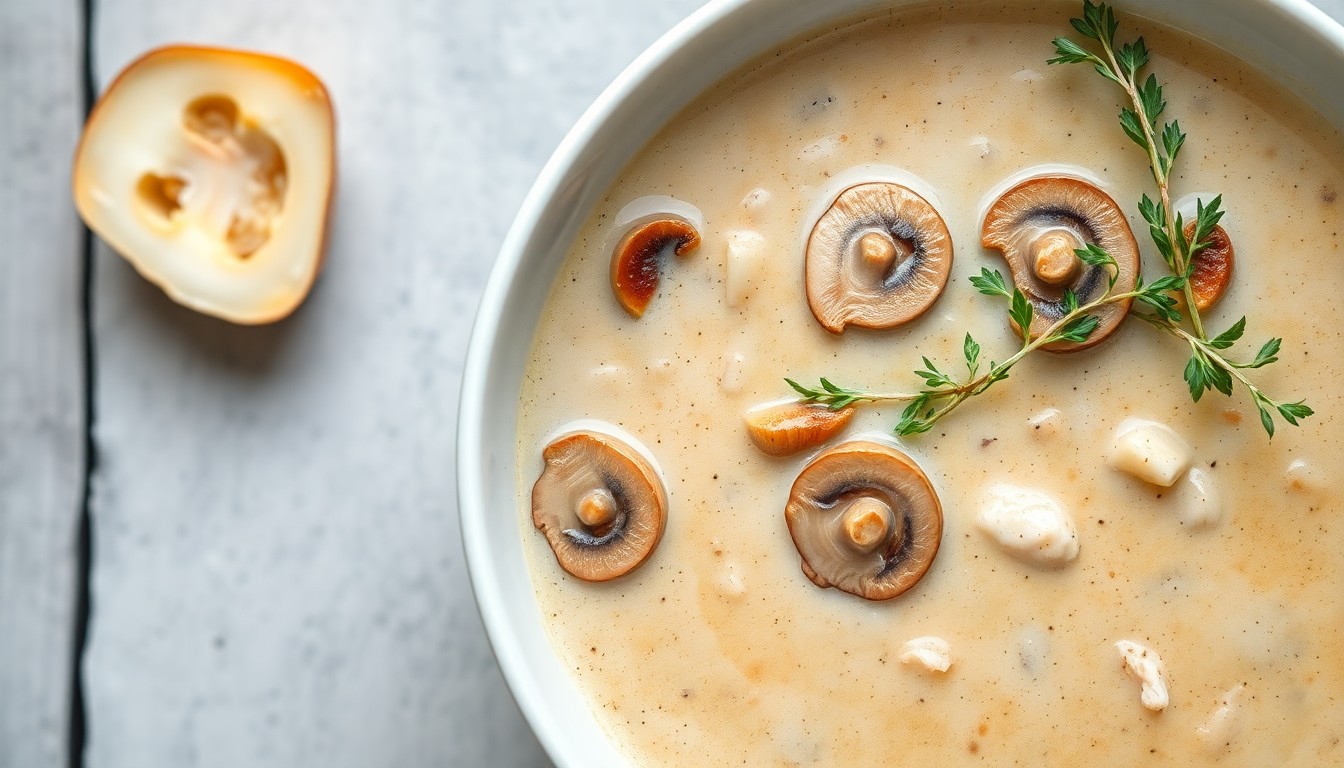 Low-Carb Chicken and Mushroom Soup