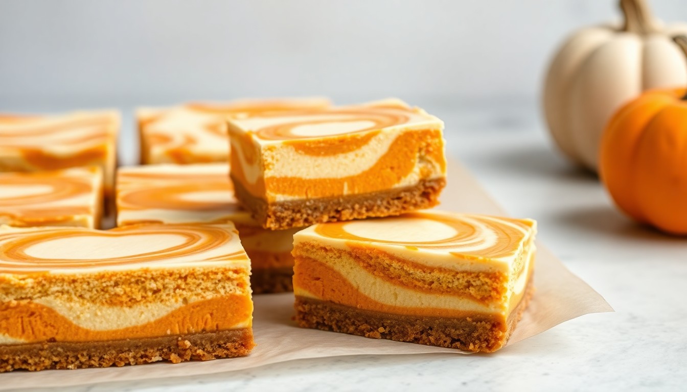 Low-Carb Pumpkin Cheesecake Bars
