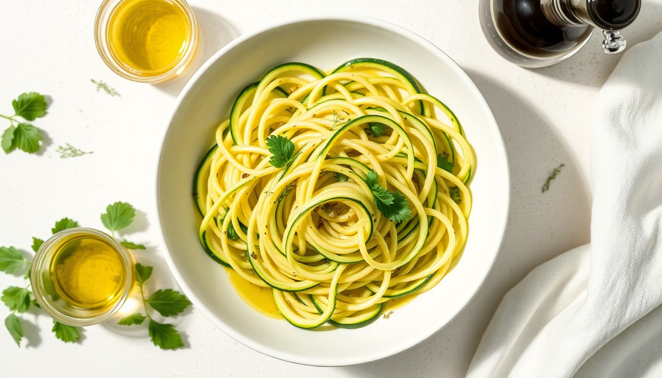 Low-Carb Zucchini Pasta