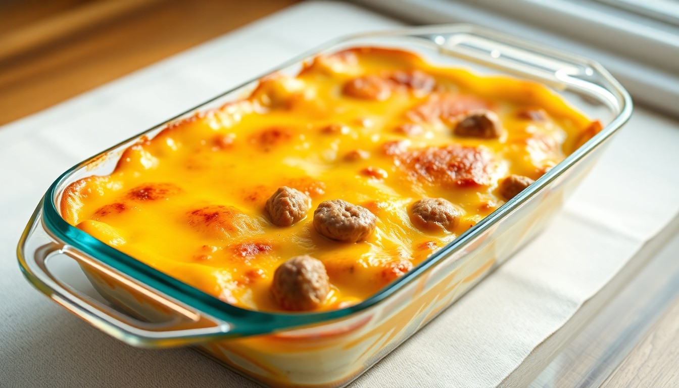 Keto Egg & SausageBreakfast Casserole
