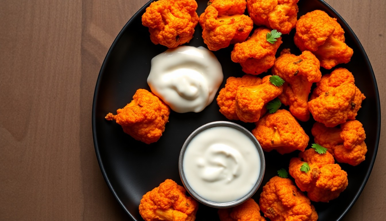 Roasted Buffalo Cauliflower