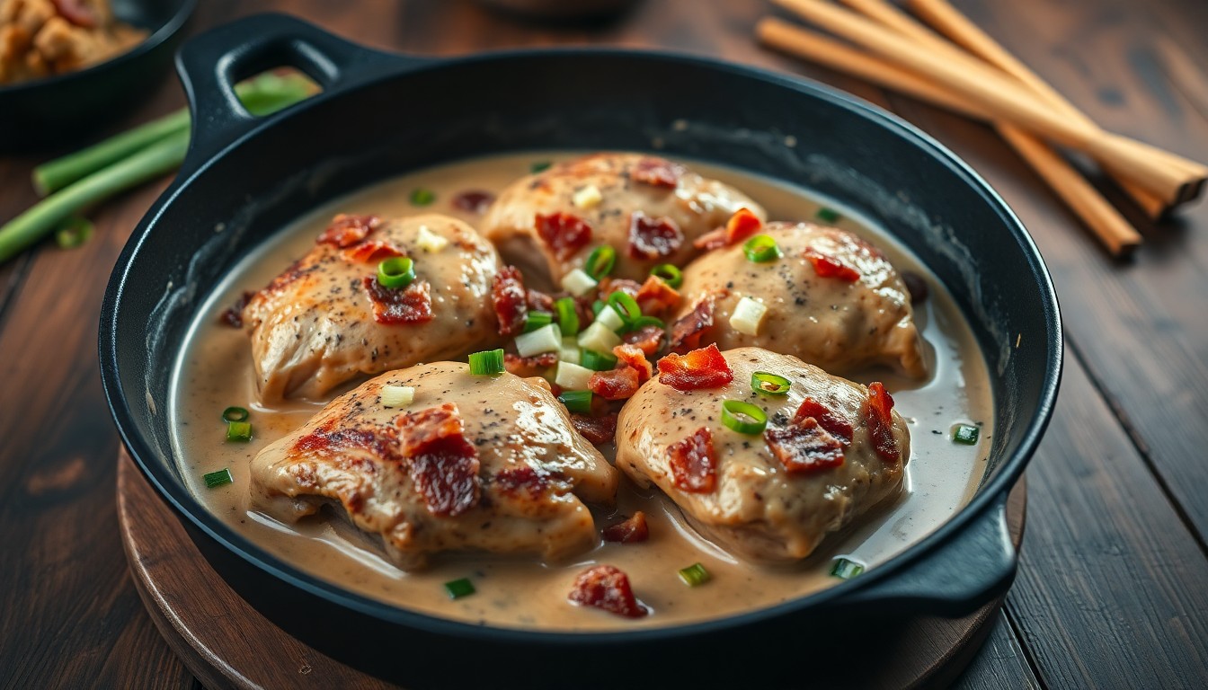 Keto Smothered Chicken Thighs